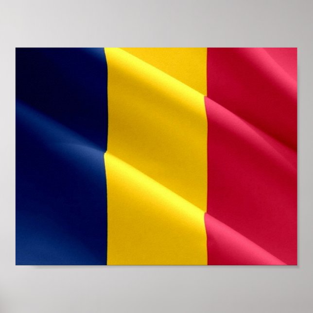 Affiche Tchad - Drapeau d'agitation - (Devant)