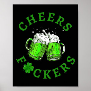 Affiche Tchin Ers Drôle St Patrick's Day Boire Irlandais 5