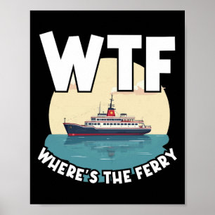 Affiche Tdp Où est la plaisanterie de ferry île d'été voya