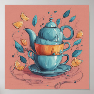 Affiche Tea Art