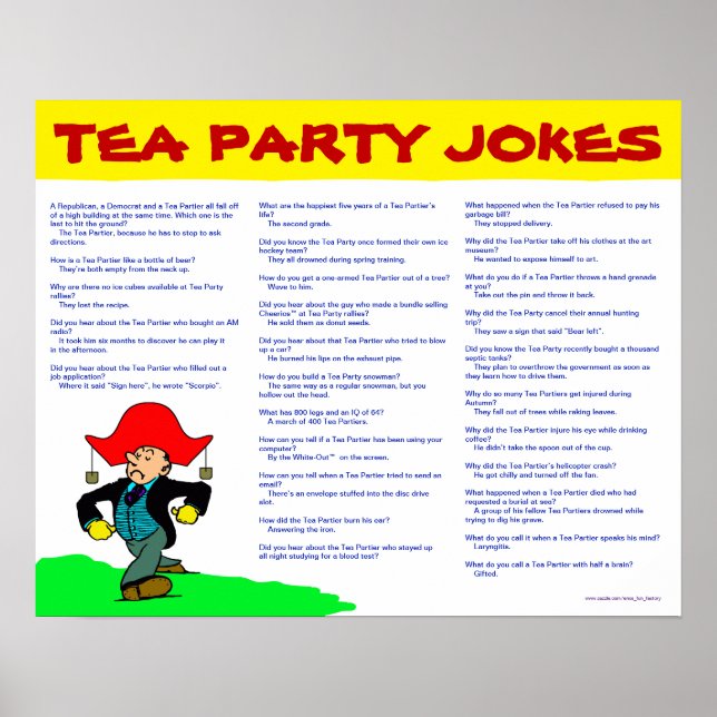 Affiche Tea Party Jokes (Devant)