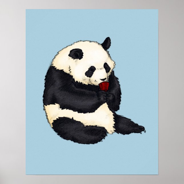 Affiche Tea Party Panda (Devant)
