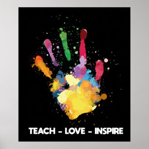 Affiche Teach Love Inspire