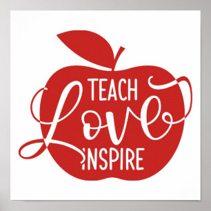 Affiche Teach Love Inspire