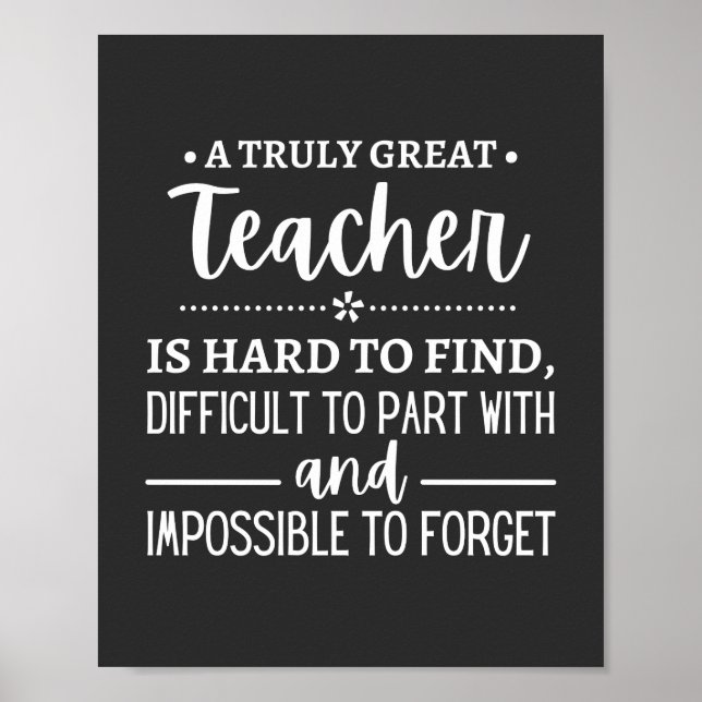 Affiche Teacher (Devant)