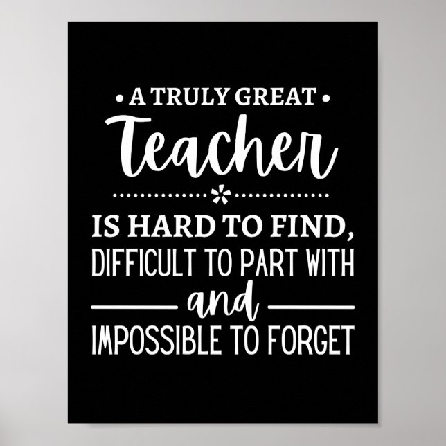 Affiche Teacher (Devant)