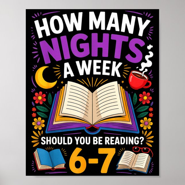 Affiche Teacher 67 How Many Nights A Week Should You Be Re (Devant)