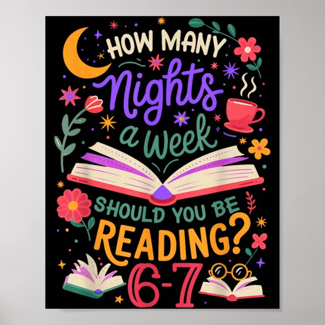 Affiche Teacher 67 How Many Nights A Week Should You Be Re (Devant)