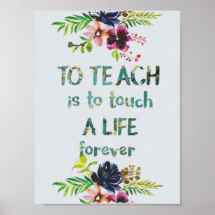 Affiche Teacher Appreciation Week Teacher Quote Typography