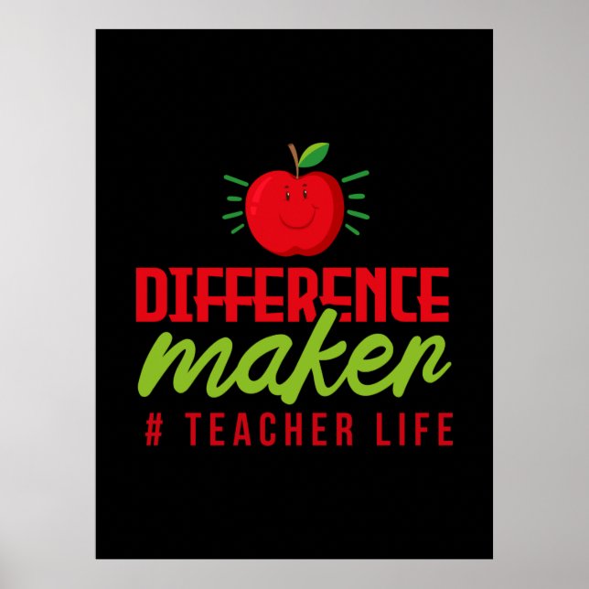 Affiche Teacher Art Difference Maker Teacher Life (Devant)