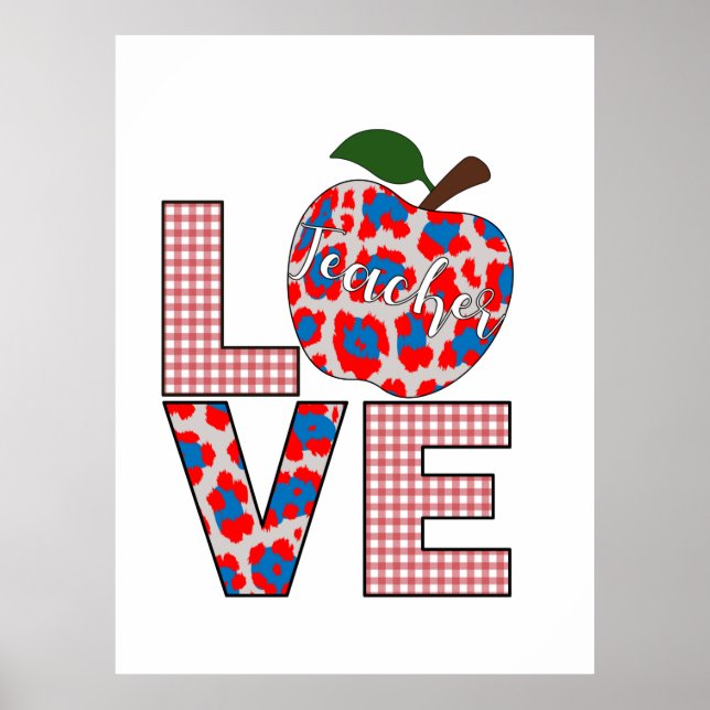 Affiche Teacher Art Love Teaching (Devant)