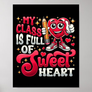 Affiche Teacher Valentines Chemise de Jour Mon Cl Est Plei