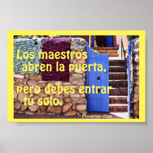 Affiche Teachers open the door, Spanish,