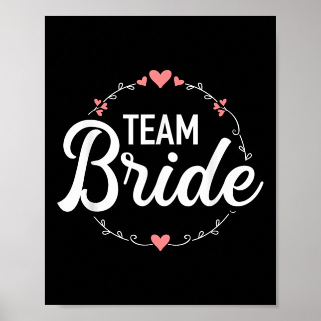 Affiche Team Bride Bachelorette Party (Devant)