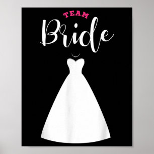 Affiche Team Bride Team Groom Bachelor Party Mariage