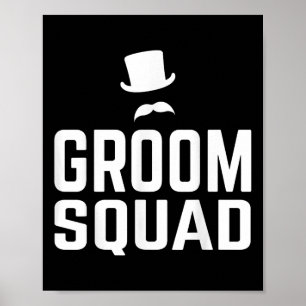 Affiche Team Groom Squad Mariage Bachelor Party Cadeau Mar