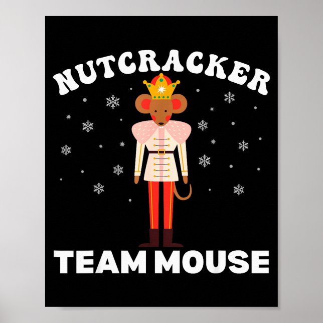 Affiche Team Mouse Nutcracker Christmas Dance Pajamas Kids (Devant)