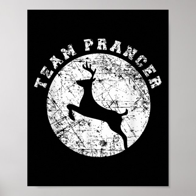 Affiche Team Prancer T Shirt, Funny Cute Christmas Gift Ki (Devant)