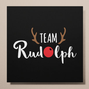 Affiche Team Rudolph Motif de Noël