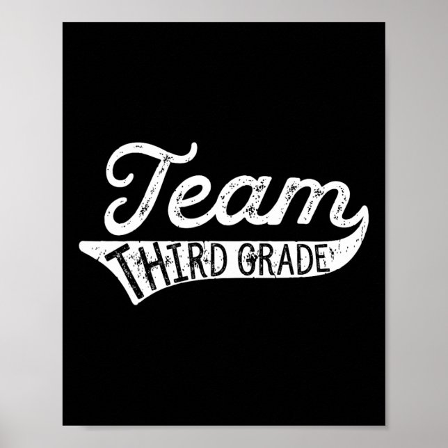 Affiche Team Third Grade - Student Teacher Ck To School  (Devant)