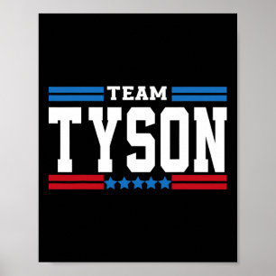 Affiche Team Tyson Lifetime Member Famille Nom de famille