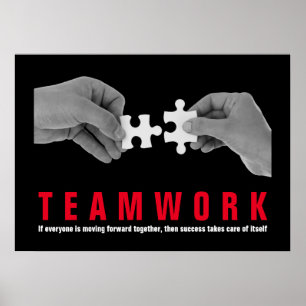 Affiche Teamwork Inspirational Quote Motivational