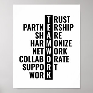 Affiche Teamwork Quote for Office and Home Inspirational