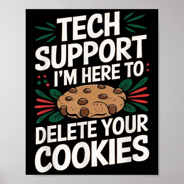 Affiche Tech Support Im Here To Delete Your Cookies Christ (Devant)