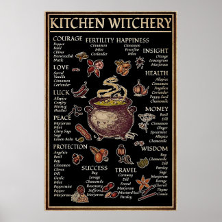 Affiche Técherie de cuisine d'Halloween