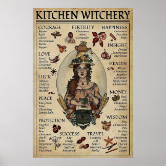Affiche Técherie de cuisine d'Halloween