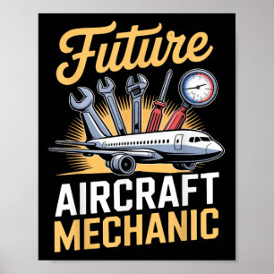 Affiche Technicien d'avion de maintenance Avenir Avion Moi