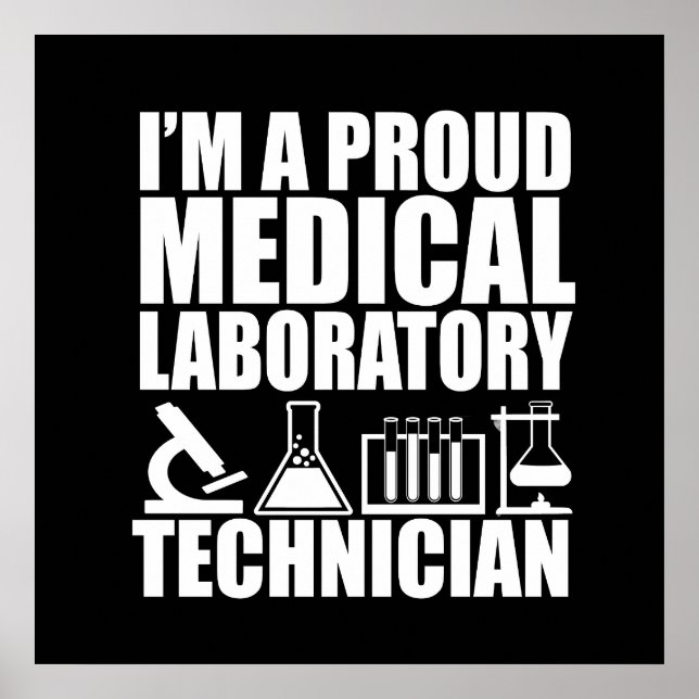 Affiche Technicien de laboratoire de médecine (Devant)