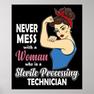 Affiche Technicien de traitement stérile Cadeau Femmes Aut