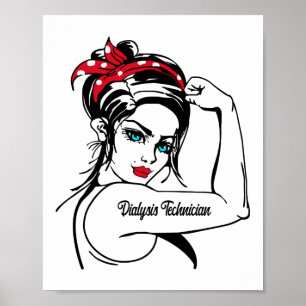 Affiche Technicien En Dialyse Rosie Le Riveter Pin Up