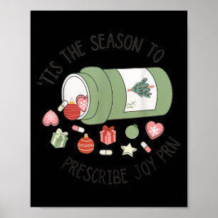 Affiche Technicien en pharmacie Noël Diplômé en pharmacie