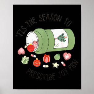 Affiche Technicien en pharmacie Noël Diplômé en pharmacie