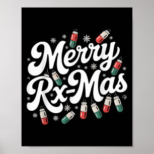 Affiche Technicien en pharmacie Noël Pharmacien Pharmacie