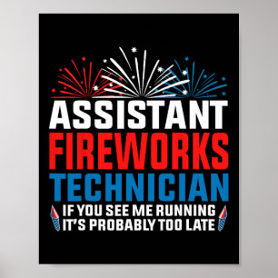 Affiche Technicien Istant Fireworks Si Vous Voyez Drôle 4è