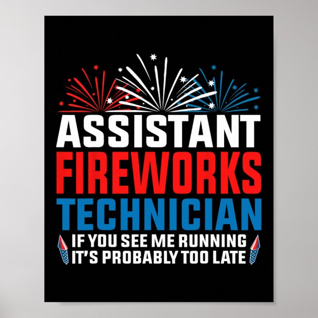 Affiche Technicien Istant Fireworks Si Vous Voyez Drôle 4è (Devant)