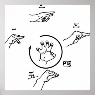 Affiche Technique cardiaque d'explosion de palme 5Point