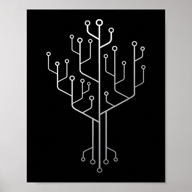 Affiche Technique du programmeur programmeur de l'arbre de (Devant)