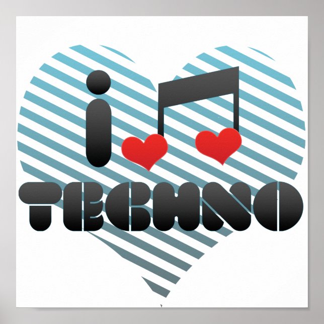 Affiche Techno (Devant)