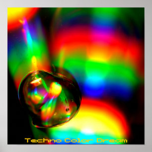 Affiche Techno Color Dream