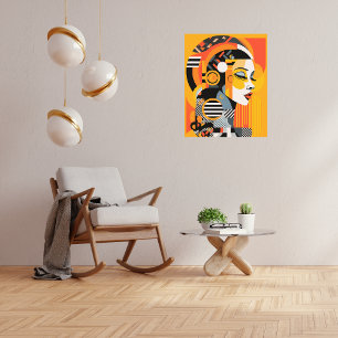 Affiche Techno-Fusion : Inspiration ancienne, Design moder