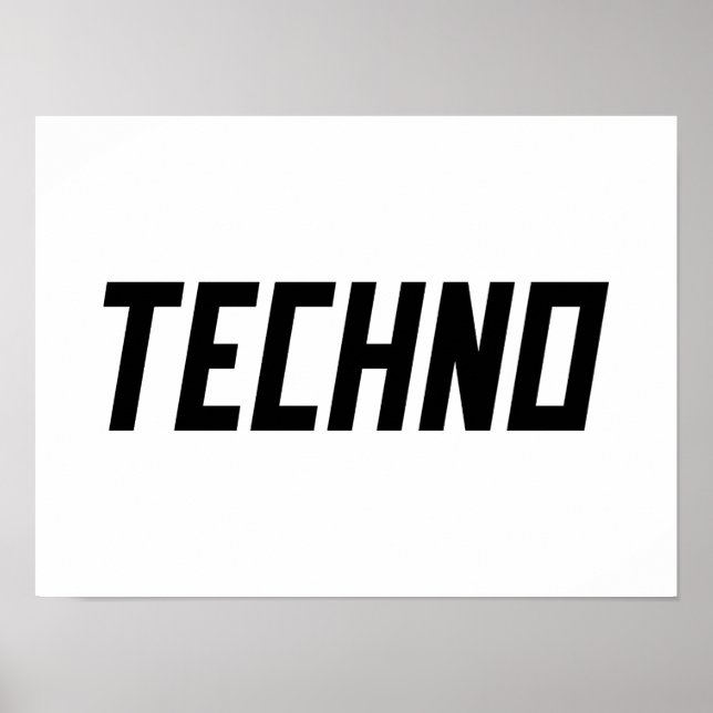 Affiche TECHNO Music (Devant)