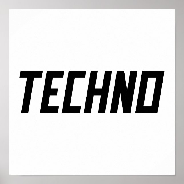 Affiche TECHNO Music (Devant)