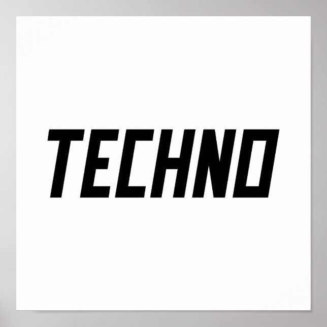 Affiche TECHNO Music (Devant)