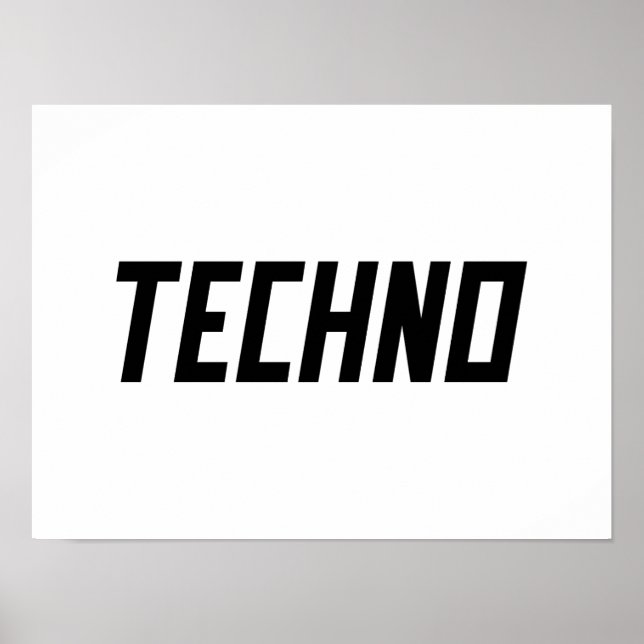 Affiche TECHNO Music (Devant)
