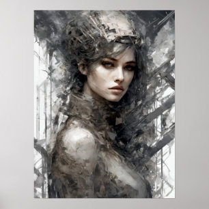 Affiche Techno Traces : Machine Femme