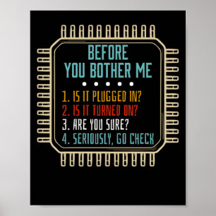 Affiche Technologie de l'information Tech Assistance techn